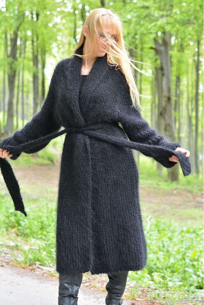 Collared wool knit cardigan, men's size M / eaa434880